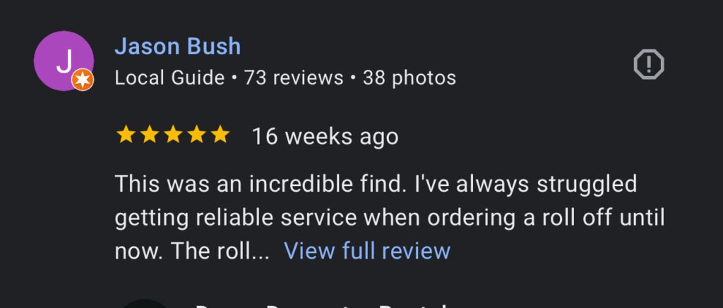 5 star review